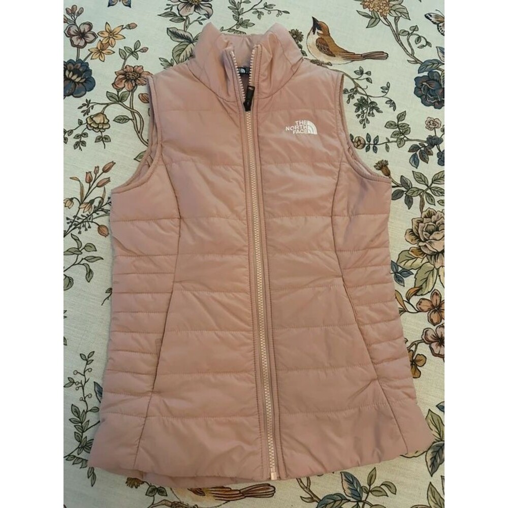 The North Face girls' pink vest / gilet in size 10/12 (Youth Large)